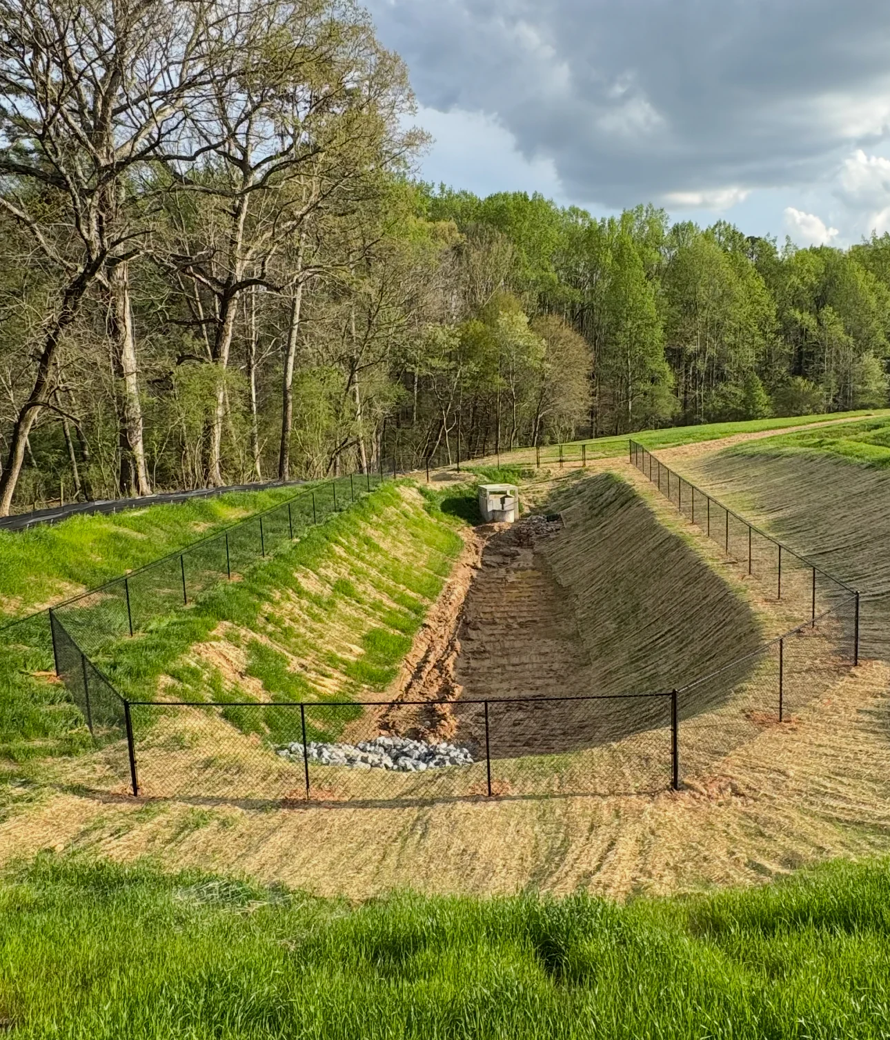 Black-coated boundary fence or gate design reference