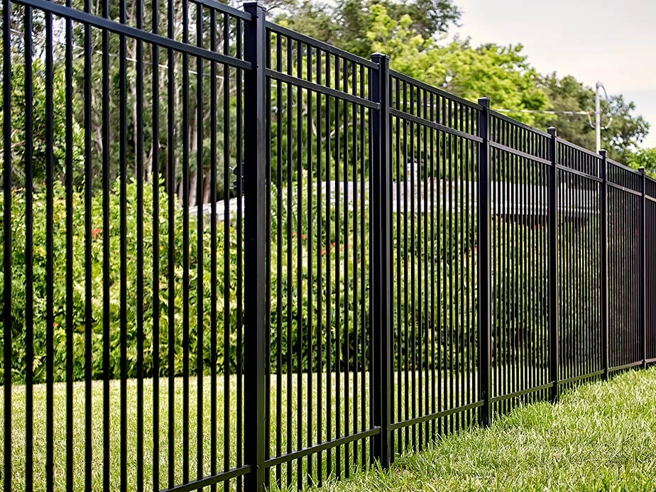 Grade-following ornamental layout fence or gate design reference